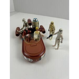 Kenner Star Wars 1978 Landspeeder + Luke, Ben, R2, C3PO, 2 Stormtroopers Lot